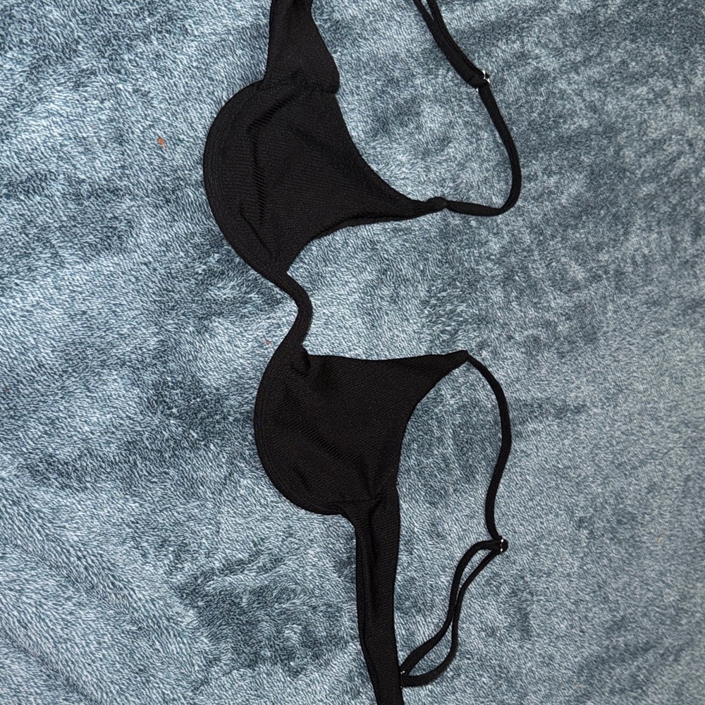 SHEIN Black Bikini Top